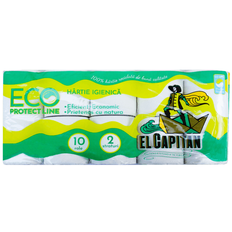 Hartie igienica 2 straturi El Capitan Eco 10 role